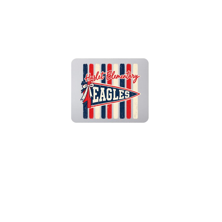 Vintage Haslet Eagles Mouse Pad, a White Full Color Mouse Pad