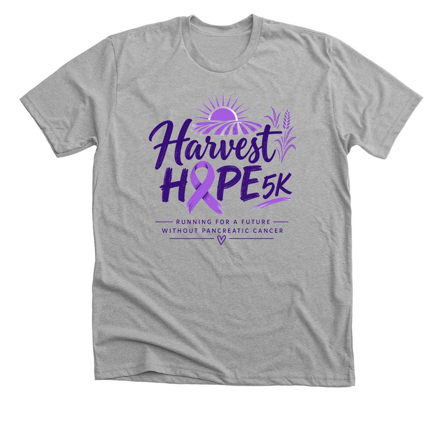 2026 Harvest Hope 5k, a Athletic Heather Premium Unisex Tee