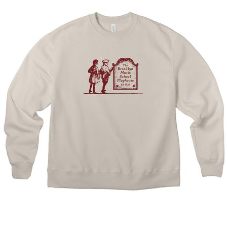 Playhouse Centennial Natural White / Red, a Dust Premium Heavyweight Crewneck Sweatshirt