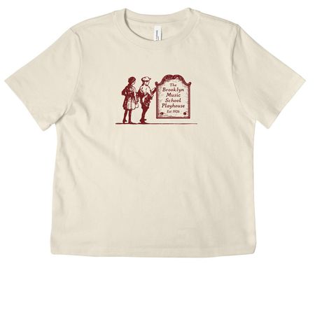 Playhouse Centennial Natural White / Red, a Natural Women's Heavyweight Tee