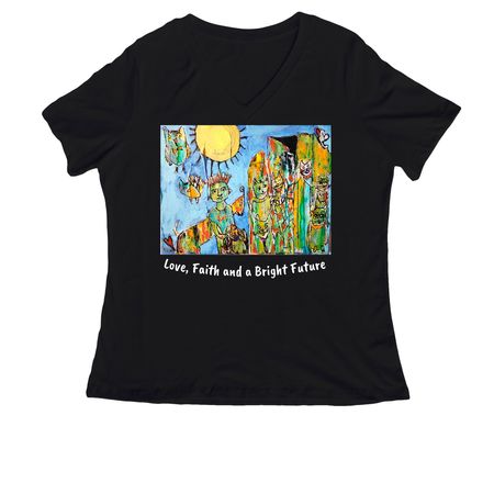 Animal Education and Rescue, a Black Women's Relaxed V-Neck Tee