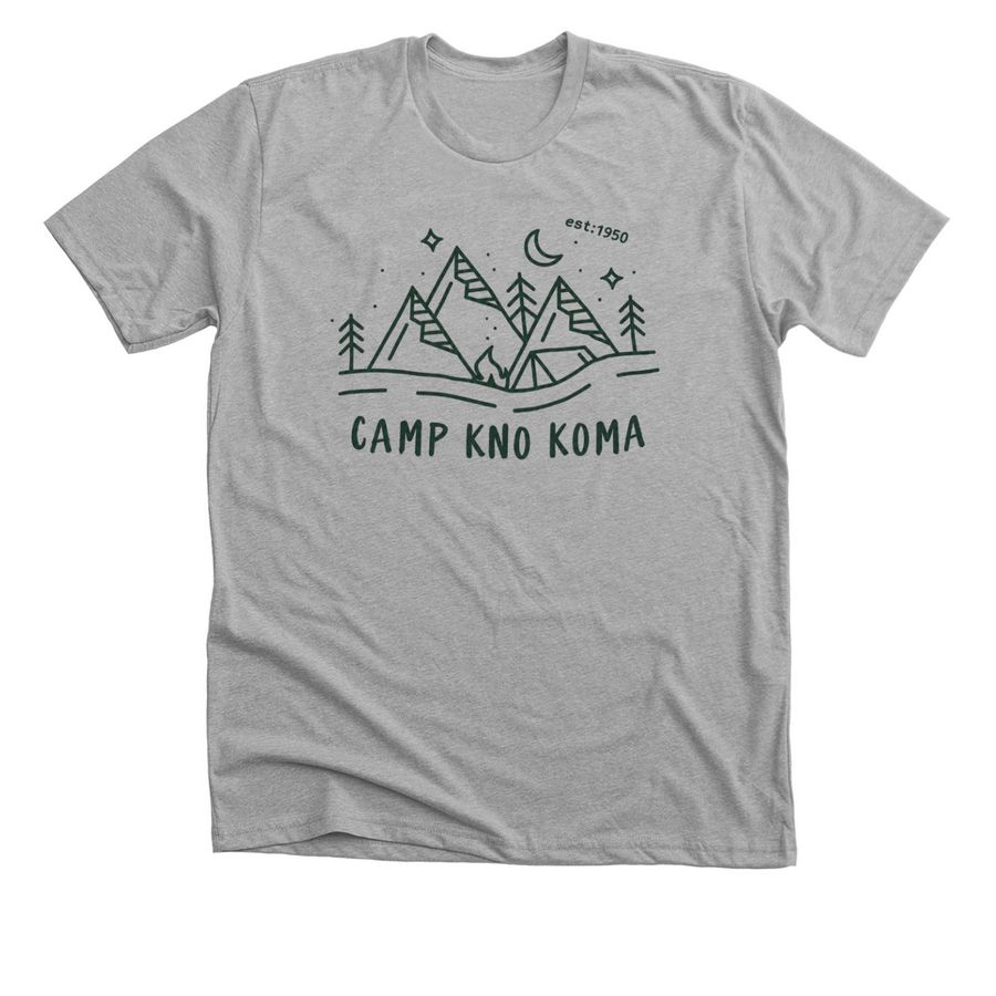 Mountains, Trees and Stars, a Athletic Heather Premium Unisex Tee