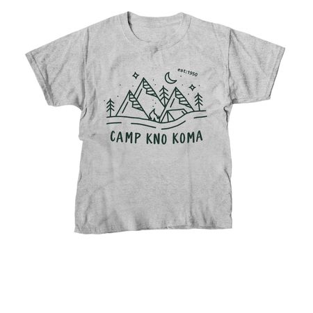 Mountains, Trees and Stars, a Sport Grey Youth Unisex Tee