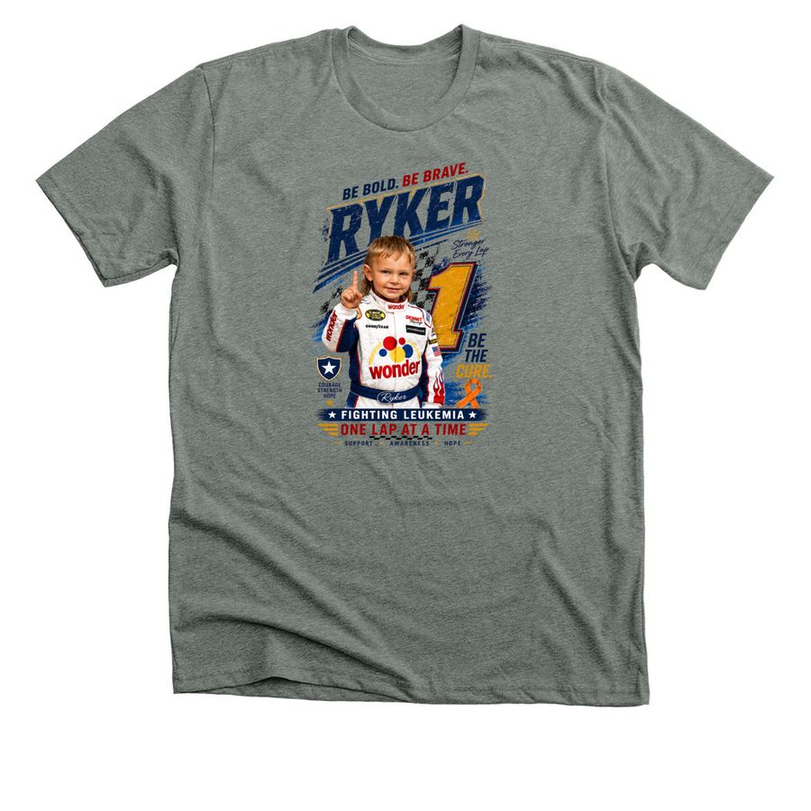 RYKER, a Deep Heather Premium Unisex Tee