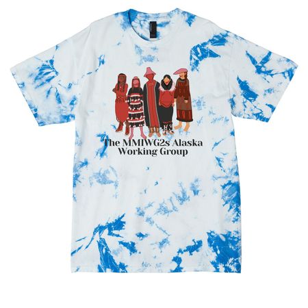 MMIWG2S Alaska, a True Royal Crystal Tie Dye Tee