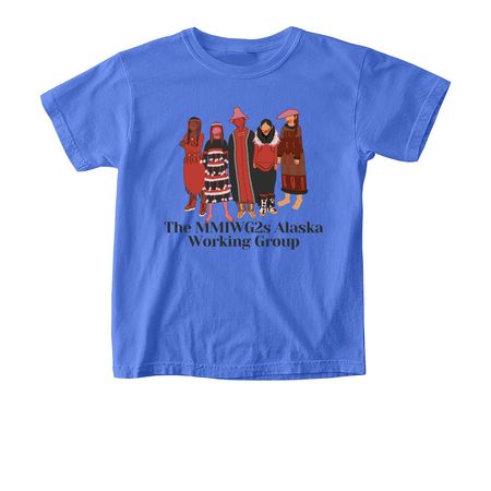 MMIWG2S Alaska, a Flo Blue Comfort Colors Youth Tee