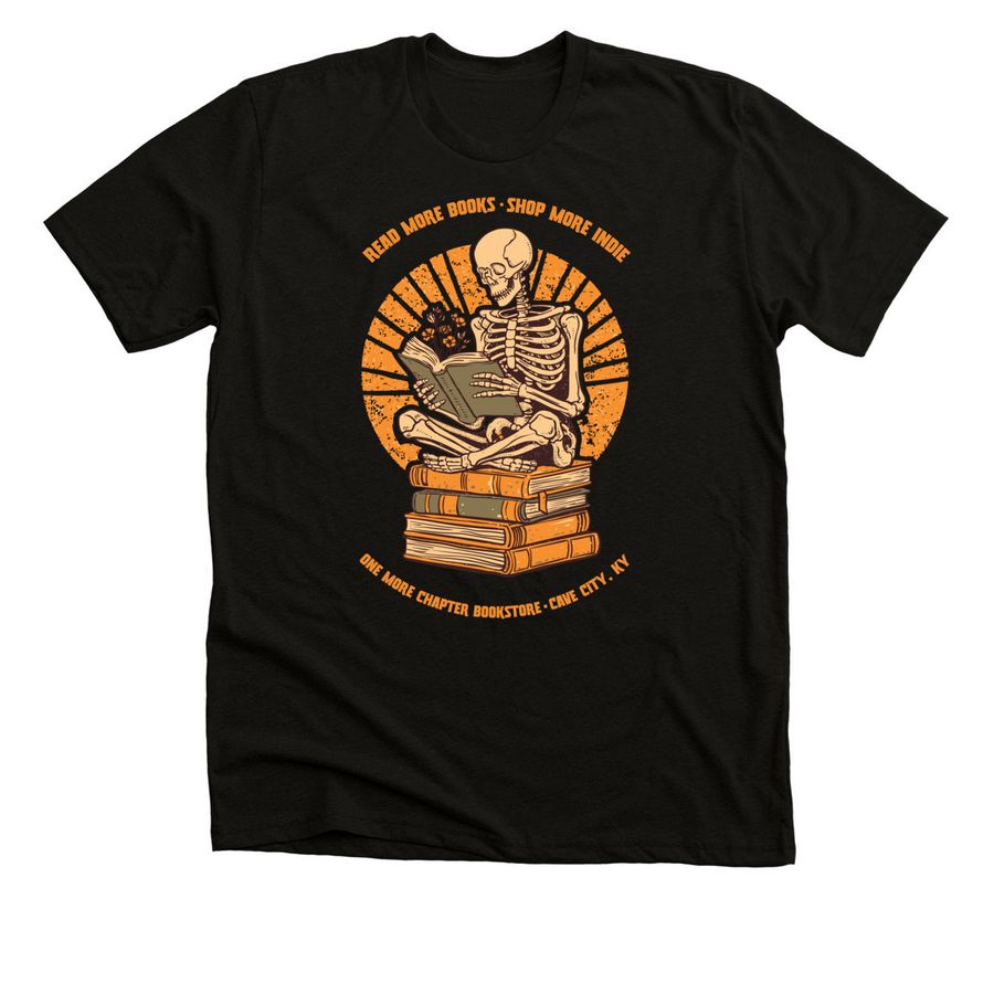 One More Chapter Bookstore - IBD 2026, a Solid Black Blend Premium Unisex Tee