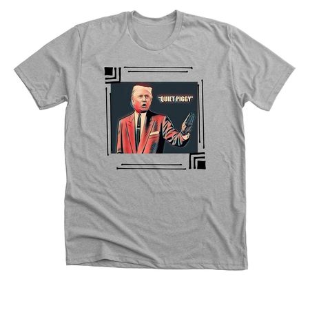 Quiet Piggy, a Athletic Heather Premium Unisex Tee