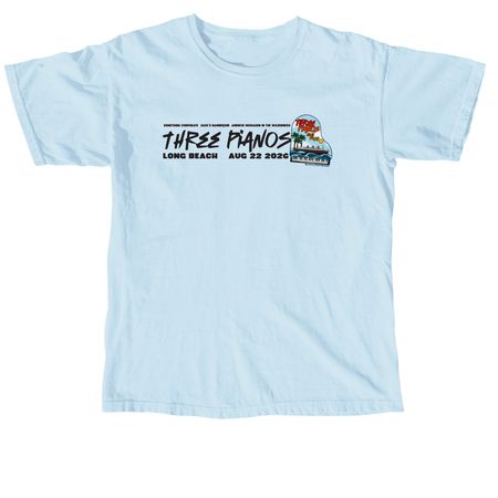 AM Three Pianos Long Beach, a Chambray Comfort Colors Unisex Tee