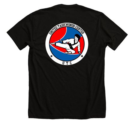 1989 Throwback Logo&nbsp;, a Solid Black Blend Premium Unisex Tee (back-view)