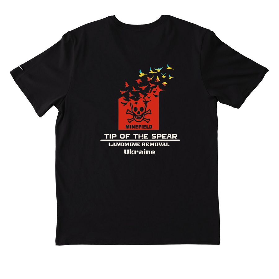 Summer UA back logo, a Black Nike Dri-FIT Jersey Blend Performance Tee (back-view)