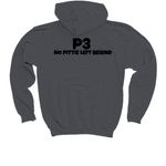 &nbsp;Happy Howl-O-Ween, a Charcoal Youth Pullover Hoodie (back-view)