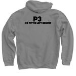 &nbsp;Happy Howl-O-Ween, a Charcoal Pullover Hoodie (back-view)