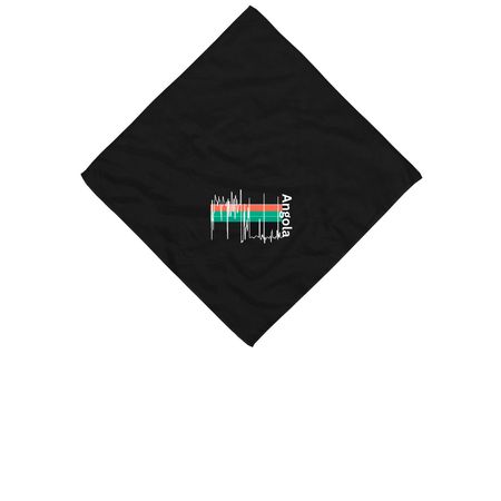 Angola Frequency, a Black Cotton Bandana