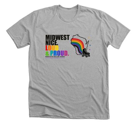 MSRD Loud and Proud v1, a Athletic Heather Premium Unisex Tee