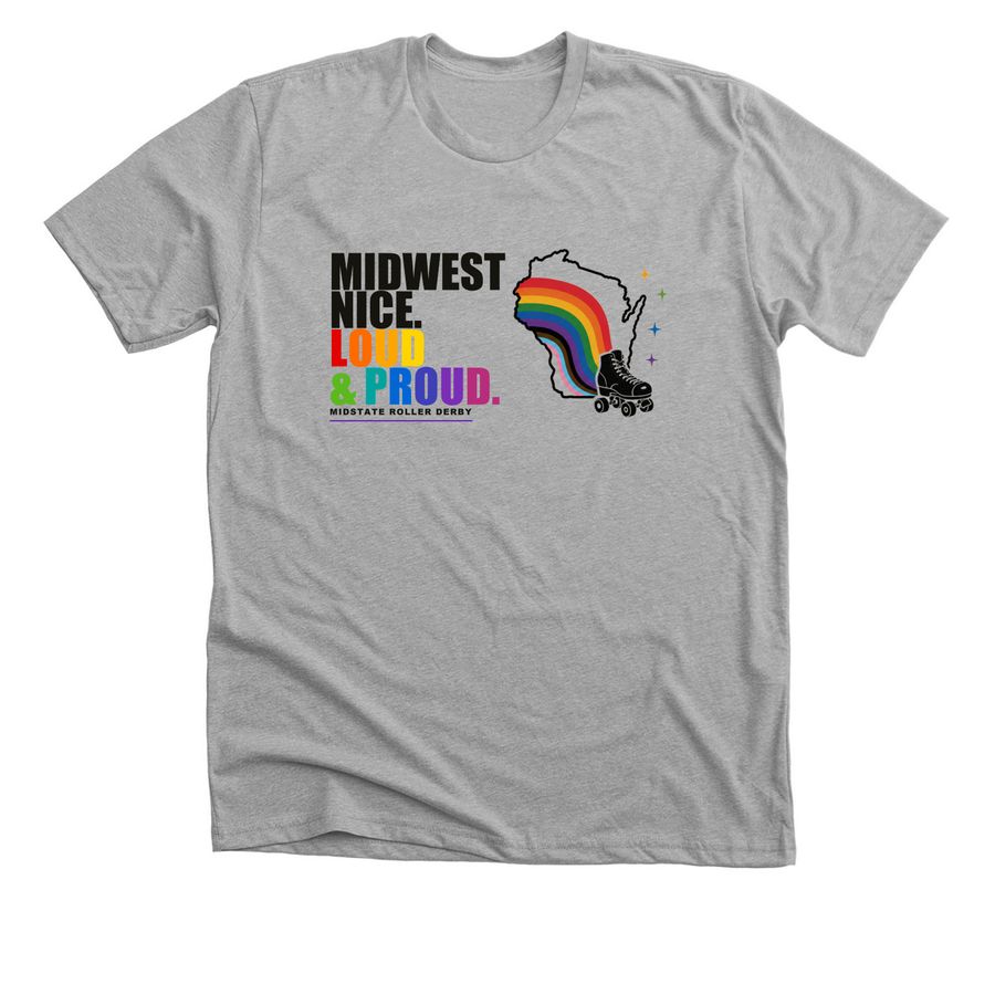 MSRD Loud and Proud v1, a Athletic Heather Premium Unisex Tee