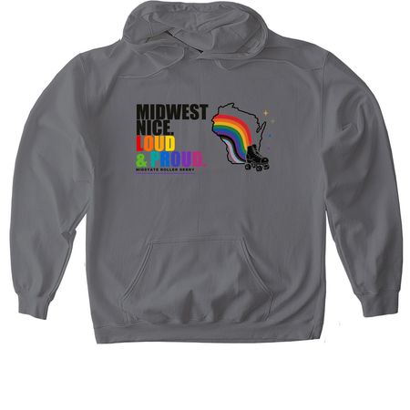 MSRD Loud and Proud v1, a Charcoal Gildan Softstyle Pullover Hoodie