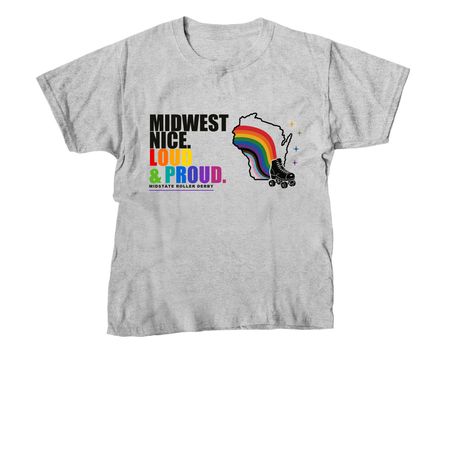 MSRD Loud and Proud v1, a Sport Grey Youth Unisex Tee