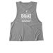 Equi 2026 Radiant Resistance, a Aluminum Grey Allmade Eco Triblend Women?s Muscle Tank (back-view)
