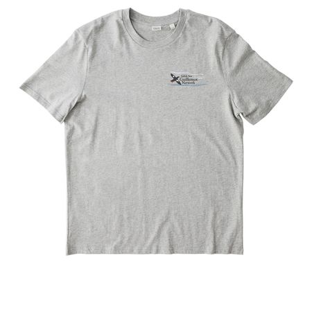 Shhhh...I'm birding. Full Logo., a Cool Heather Grey Stanley/Stella Unisex Creator 2.0 Tee