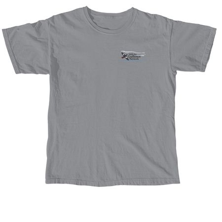 Shhhh...I'm birding. Full Logo., a Granite Comfort Colors Unisex Tee