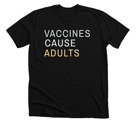 Vaccines save lives, a Solid Black Blend Premium Unisex Tee