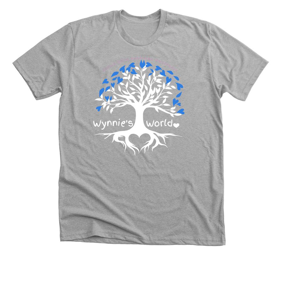 Wynnie's World t-shirt, a Athletic Heather Premium Unisex Tee