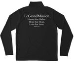 Performance Wear, a Black Unisex Performance Quarter Zip Pullover (back-view)