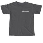 The Basics, a Pepper Comfort Colors Unisex Tee (back-view)