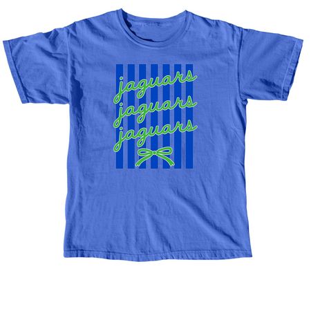 Preppy Jaguars&nbsp;, a Flo Blue Comfort Colors Unisex Tee