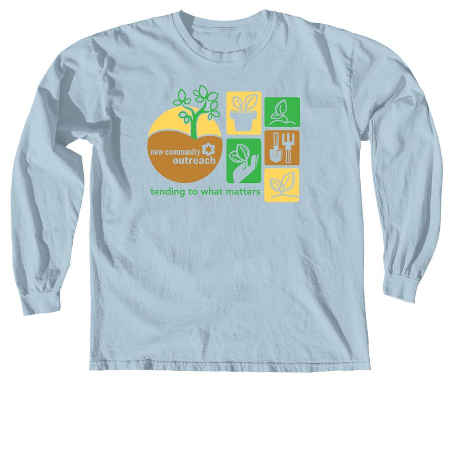 Support NCO This Spring, a Chambray Comfort Colors Long Sleeve Tee