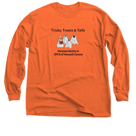 Tricks, Treats & Tails, a Orange Classic Long Sleeve Tee