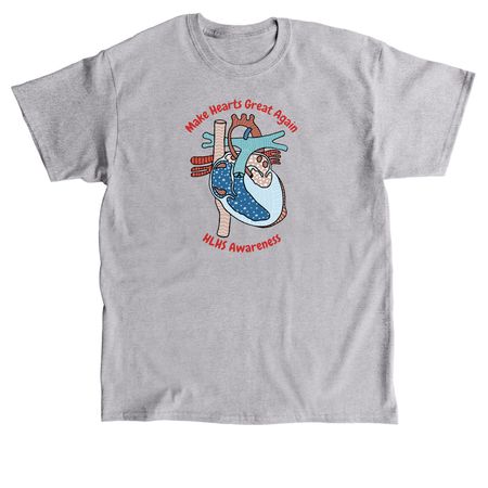 HLHS Anatomical Shirts/Hoodies (Adult/Youth), a Sport Grey Classic Unisex Tee