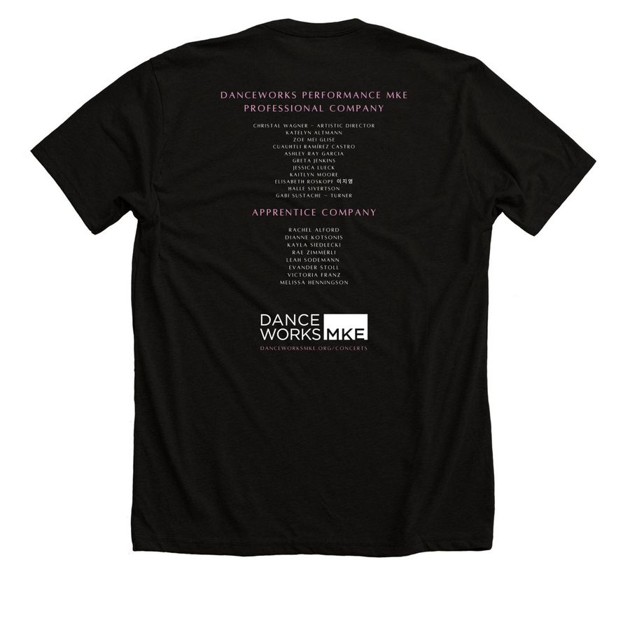 The 8th House - Dark / Company, a Solid Black Blend Premium Unisex Tee (back-view)