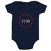 America 250 - onesie, a Navy Infant Onesie (back-view)