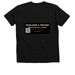 TEAM JOHN A TREVINO, a Solid Black Blend Premium V-Neck Tee (back-view)