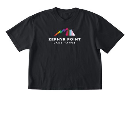 Zephyr Point's kin?dom Camp!, a Black Comfort Colors Boxy Tee