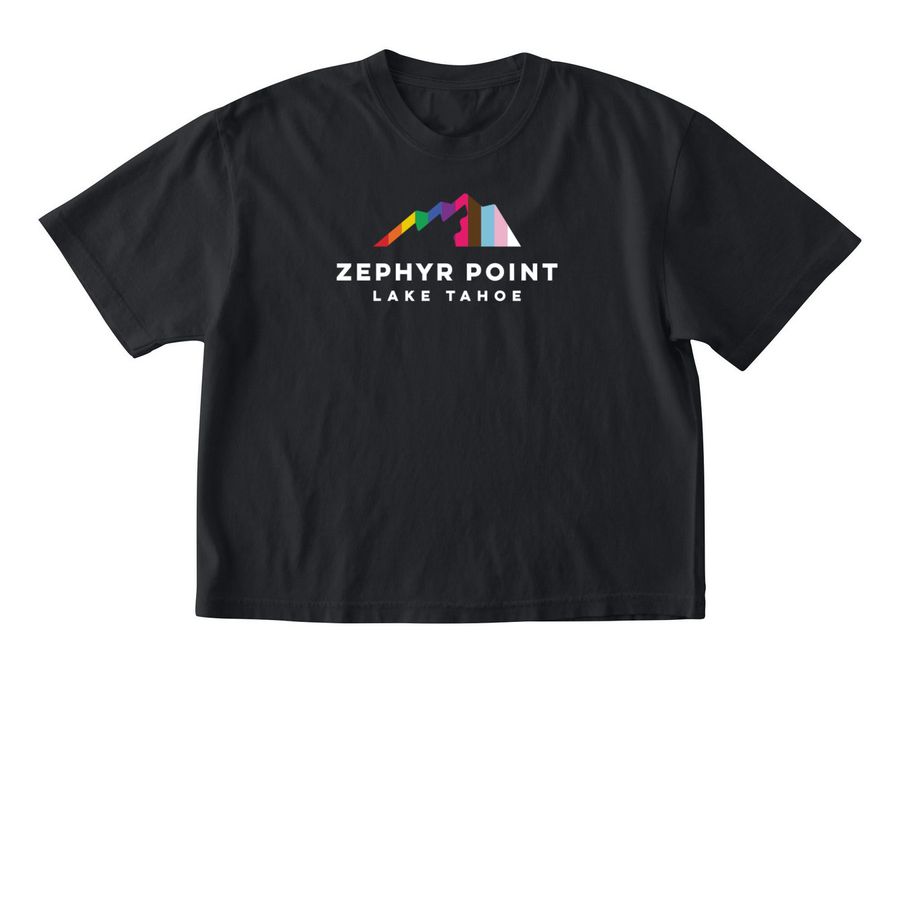 Zephyr Point's kin?dom Camp!, a Black Comfort Colors Boxy Tee