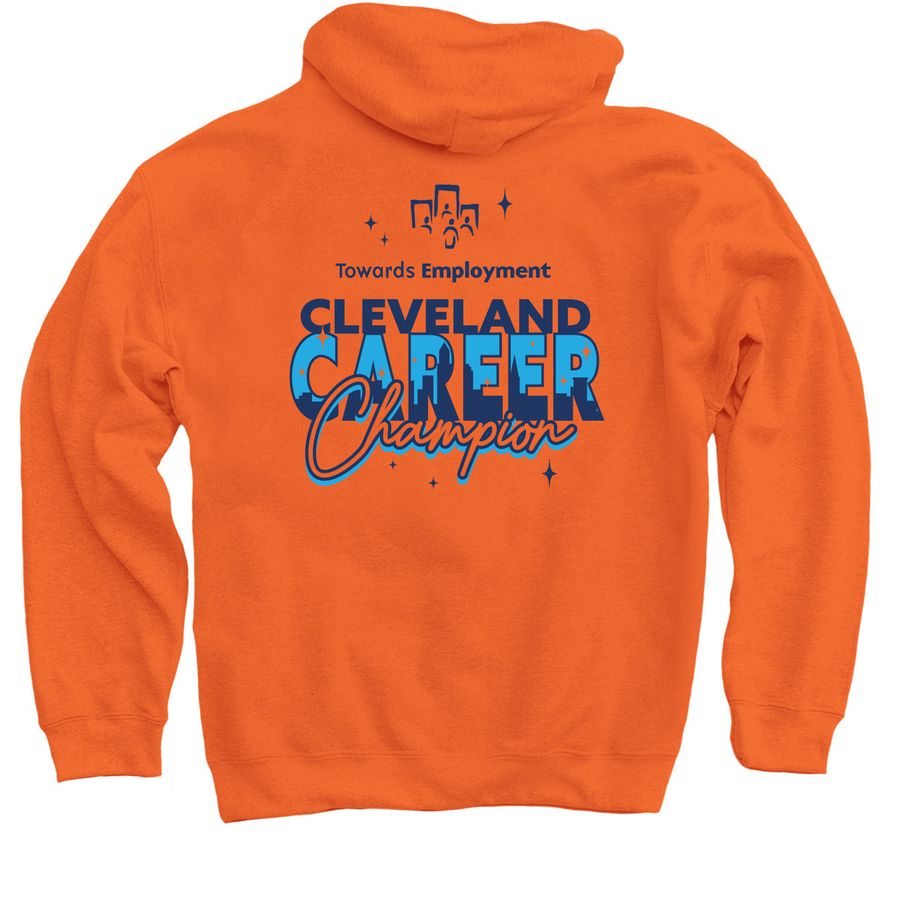 Cleveland Career Champion Hoodies & Sweaters, a Orange Pullover Hoodie