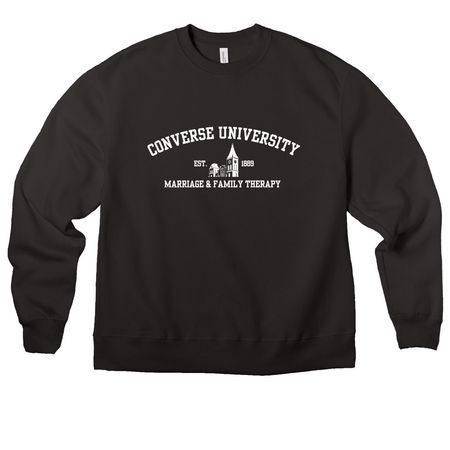 Pt 1. Converse DK Hoodie Fundraiser, a Black Premium Heavyweight Crewneck Sweatshirt