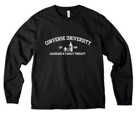 Pt 1. Converse DK Hoodie Fundraiser, a Black Unisex Heavyweight Long Sleeve Tee