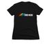 Bird Nerd ver. 4, a Black Women's Slim Fit Tee