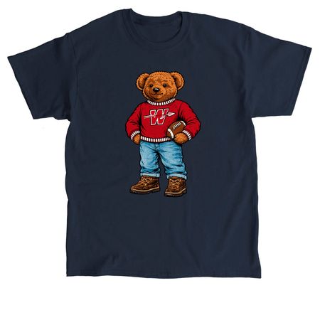 Preppy Warrior Bear, a Navy Classic Unisex Tee