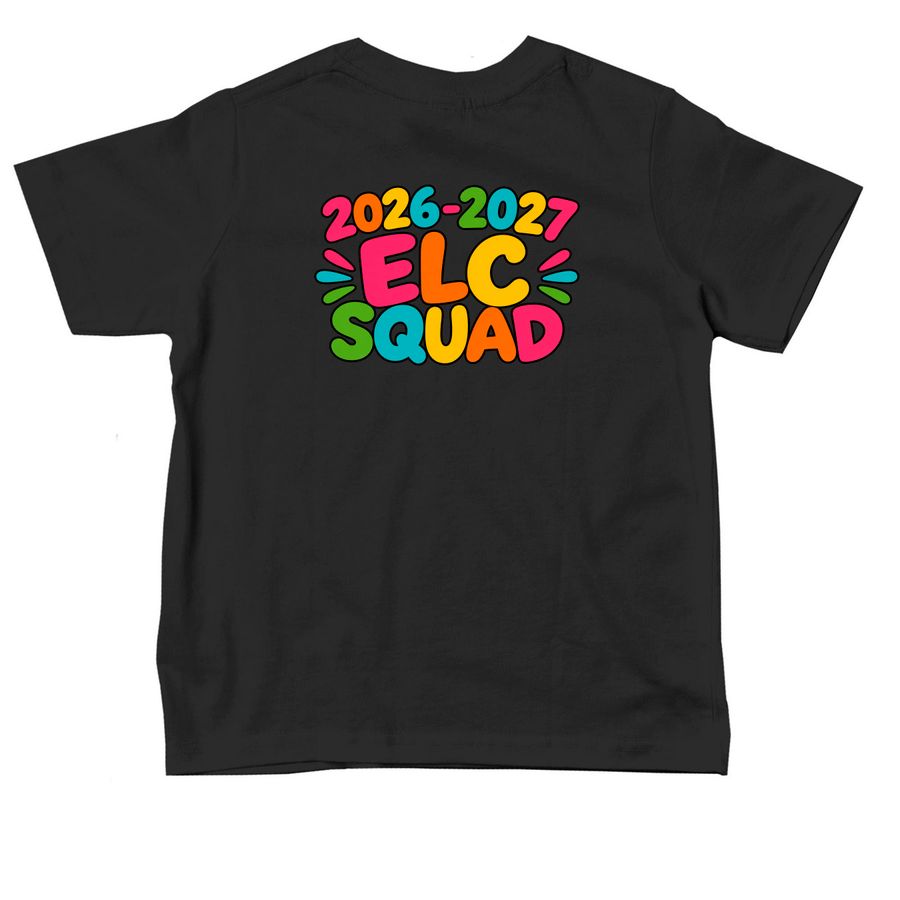 Glen Mar ELC Toddler Tees, a Black Toddler Tee (back-view)