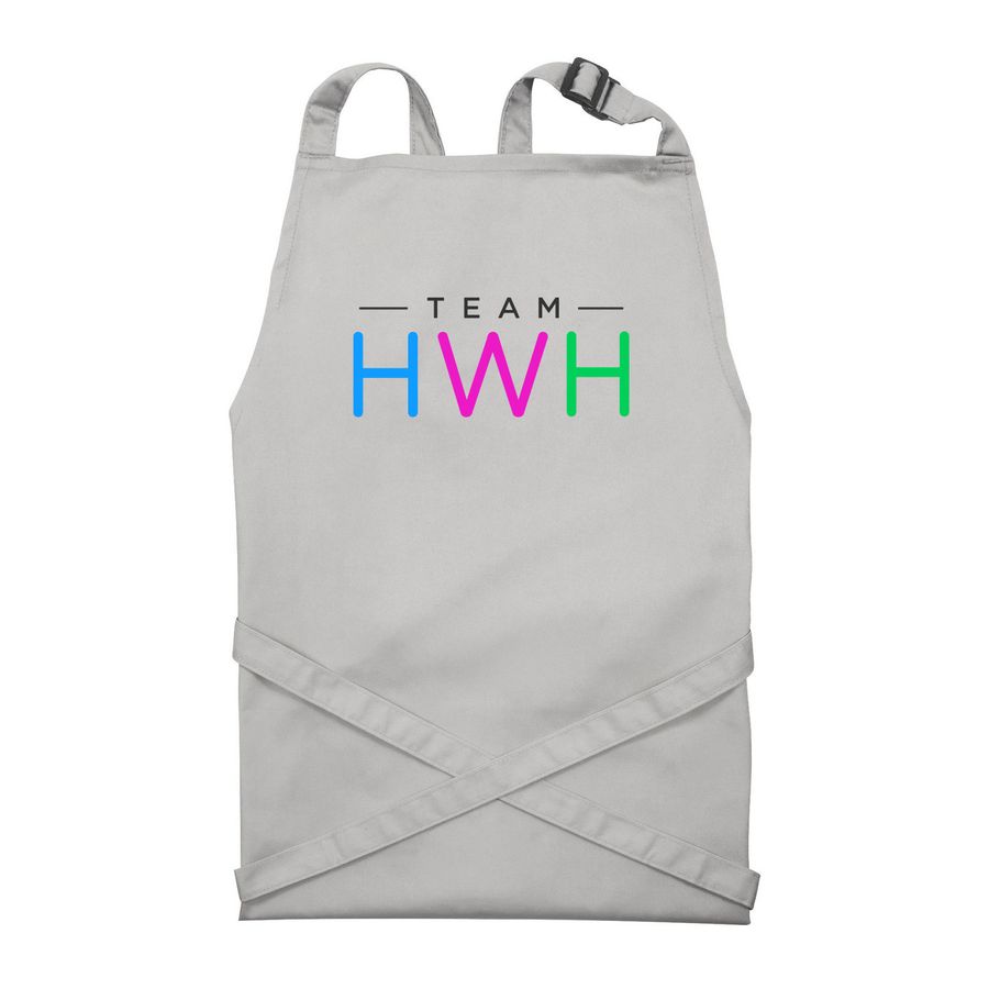 Support TeamHWH, a Silver Recycled Bib Apron