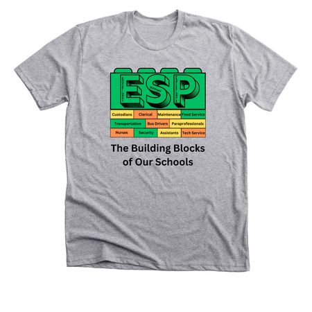 Educational Support Professionals, a Athletic Heather Premium Unisex Tee