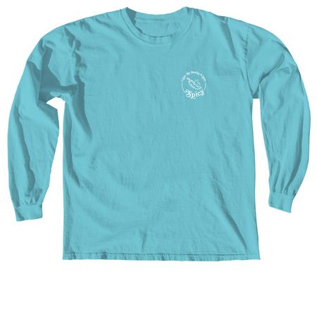 Spicy Little Book Club Merch, a Lagoon Comfort Colors Long Sleeve Tee