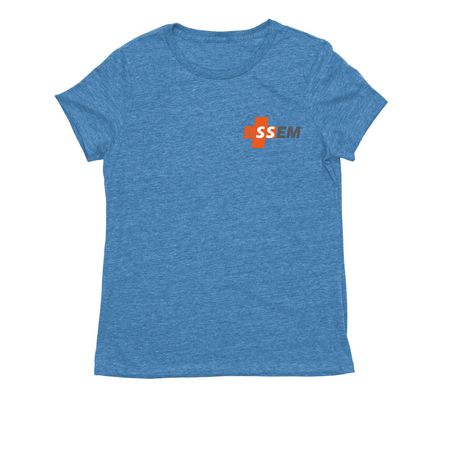 SSEM merch!, a Azure Blue Allmade Eco Triblend Women?s Tee