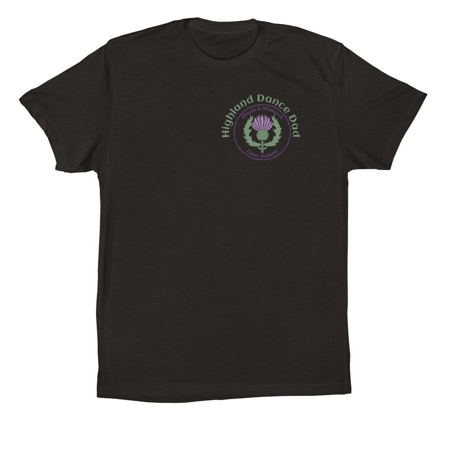 Highland Dance Dad, a Black Premium Cotton Tee