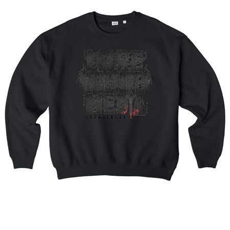 More Macabre Media, a Black Stanley/Stella Ledger Dry Crewneck Sweatshirt
